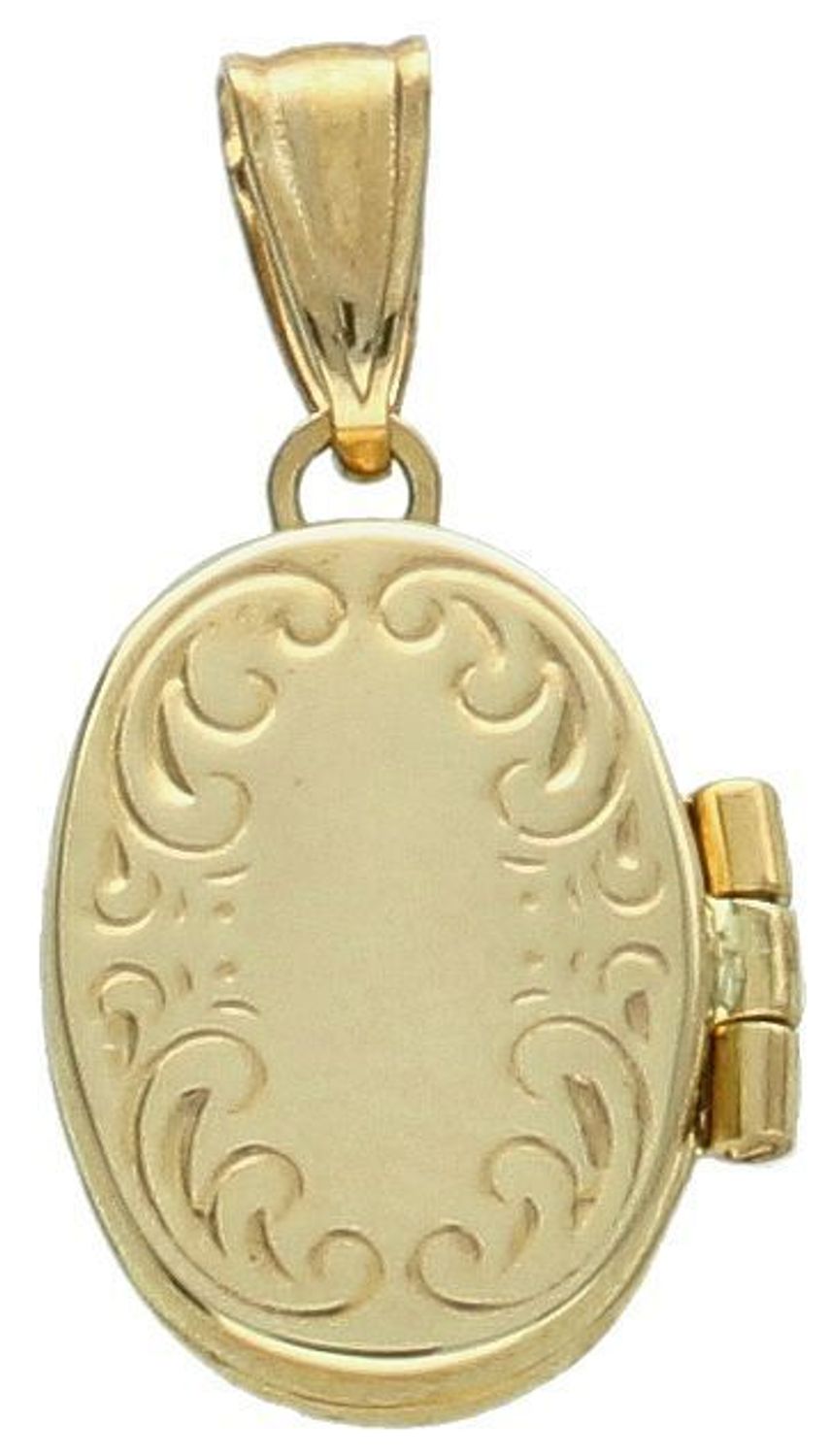 Złota zawieszka próby 375 owalne puzderko z grawerem ZA 1790 375 Złota zawieszka 375 owalne puzderko z grawerem  to klasyczny element biżuterii mogącej pięknie ozdobić każdy kobiecy dekolt.1.jpg